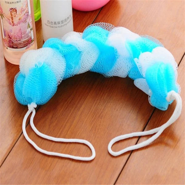 Back Scrubber Bath Shower Mesh Sponge Exfoliating Body Nylon Brush Random