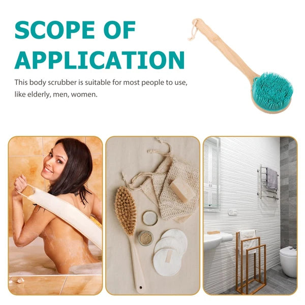 Bath Massage Brush Exfoliating Body Scrubber Back for Shower Bathroom