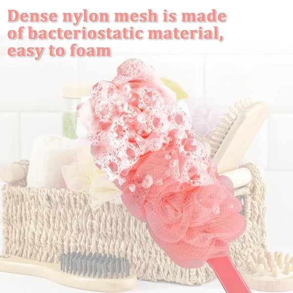 2Pack Back Scrubber for Shower Loofah with Long Handle, Shower Brush for Body...