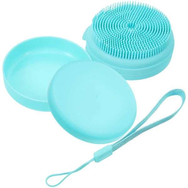Bath Brush Travel Baby Silicone Bathing Shower Scrubber for Body Men