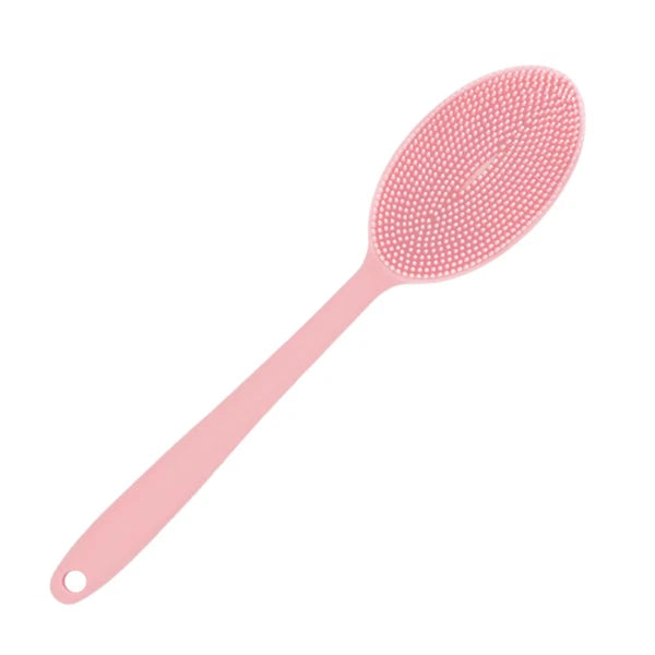 1PC Shower Brush Long Handle Silicone Body Brush Bath Brush Back Skin Scrubber