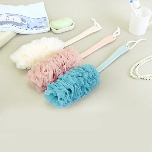 2 Pcs Rub The Back Bath Flowers Body Brush Exfoliator Scrubber Brushes