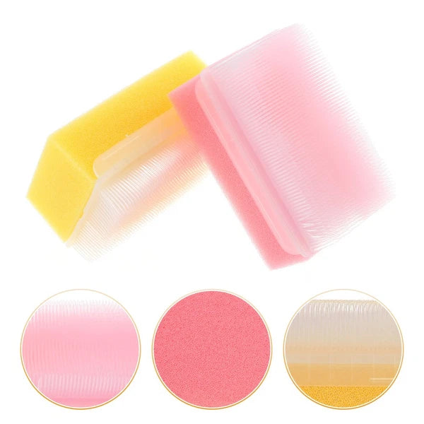 2 Pcs Tactile Brush Child Baby Bath for Newborns Children Hair Scrub