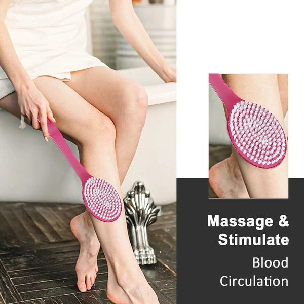Back Scrubber for Shower Long Handle Back Brush Full Body Shower Cleaning Brush