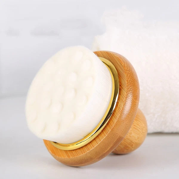 Back Wood Scrubber Shower Brush Portable Bathing Brush Wood Bathing Brush for