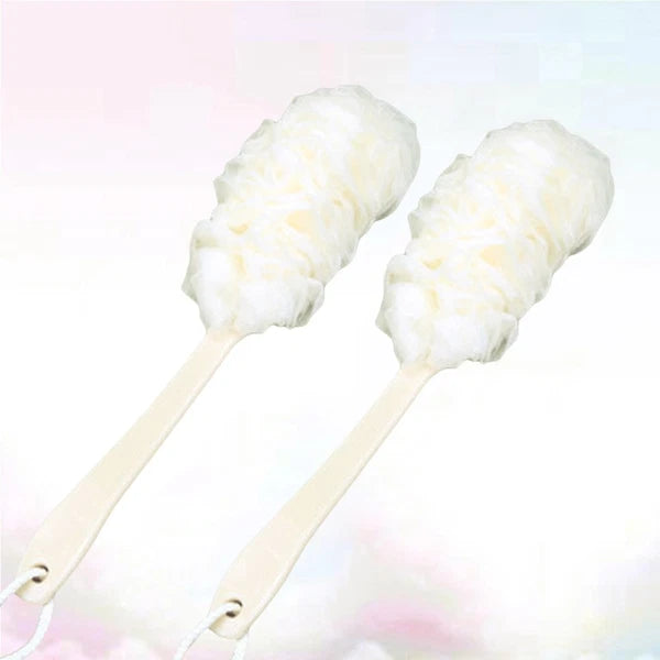 2 Pcs Rub The Back Bath Flowers Body Brush Exfoliator Scrubber Brushes