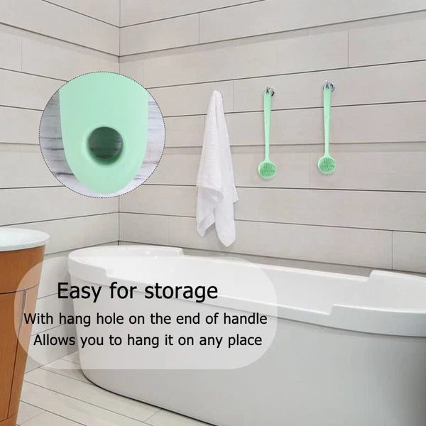 Bath Brush Silicone Exfoliator Skin Scrubber Man Back for Shower Body