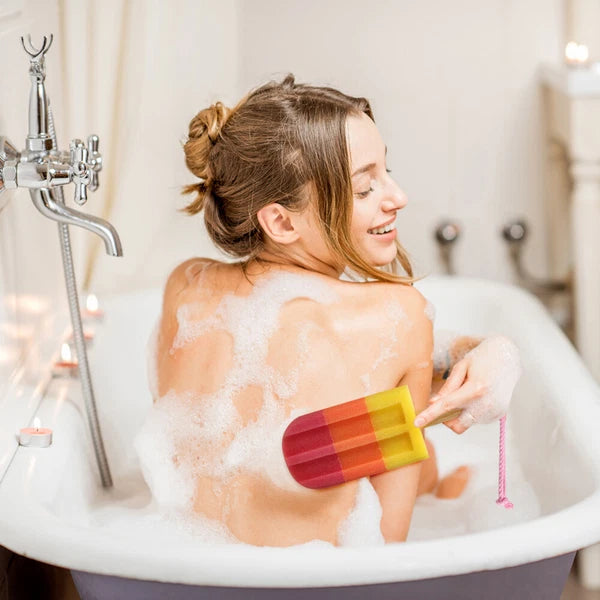 3 Pcs Bath Sponge Brush Shower Scrubber for Body Newborn Bathing