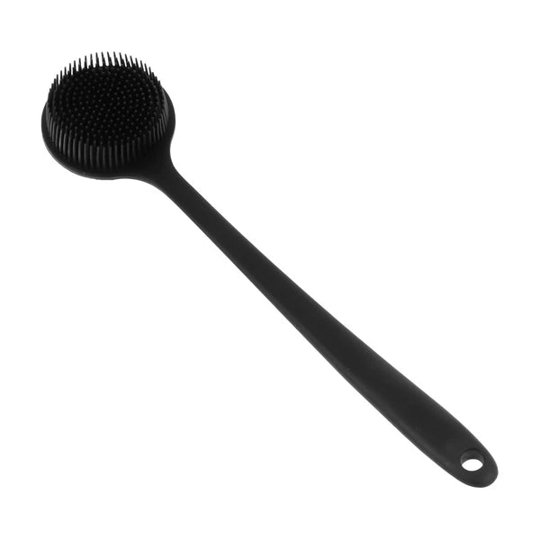 Bath Brush Silicone Body Scrubber, Elderly Back Exfoliating