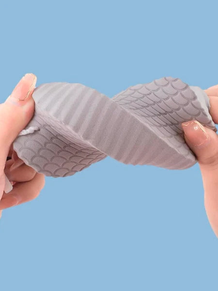 1/2 Exfoliating Body Sponge Bath Shower Scrubber Brush Wash Pad Dry Skin Remover