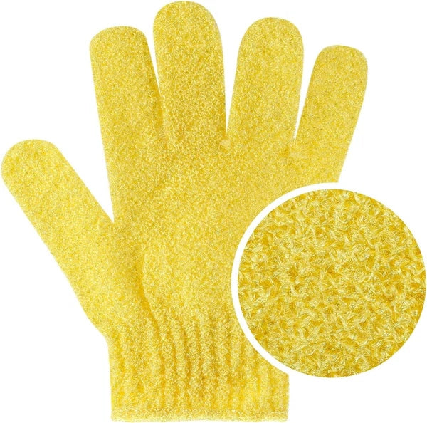 12 Pcs Shower Exfoliating Gloves Hand Exfoliating Bath Glove Body Scrubber Spa