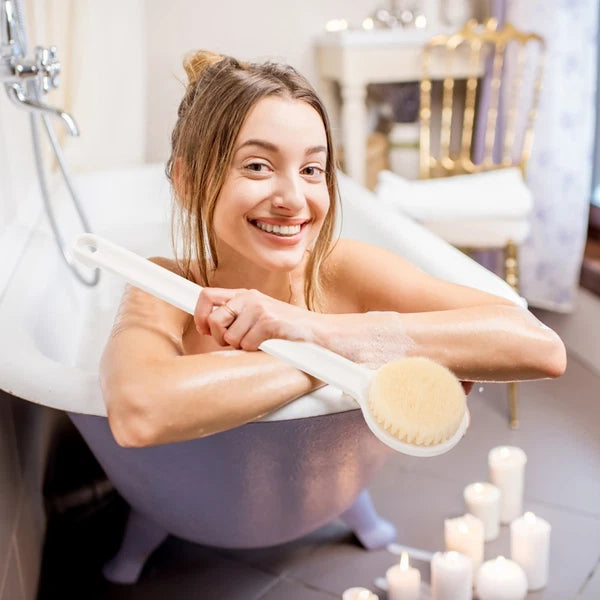 Back Scrubbing Brush Shower Scrubber Body Exfoliator Bath Massage