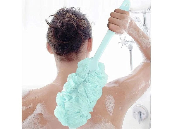 18'' Long Handle Bath Brush Loofah Shower Sponge Long Handle Back Scrubber