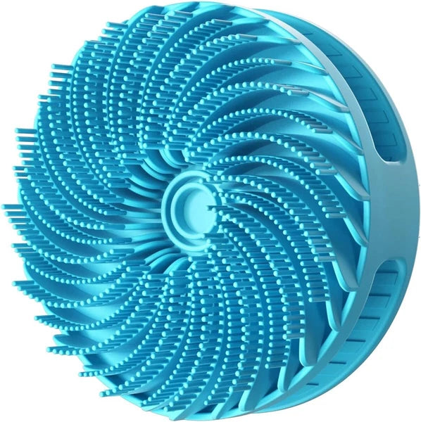 2 in 1 Silicone Body Shower Scrubber  Wash  Exfoliator Brush Scalp Massager USA