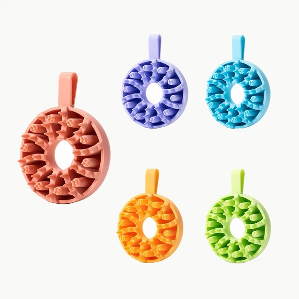 5pcs  Silicone shower brush, body cleaning brush, household head massage brush