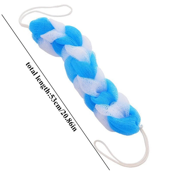 Back Scrubber Bath Shower Mesh Sponge Exfoliating Body Nylon Brush Random