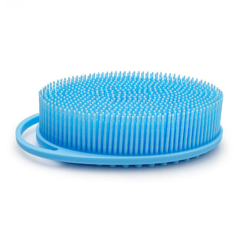 Dual-Sided Silicone Body Scrubber Brush Exfoliating Shower Brush Bath Massage UK