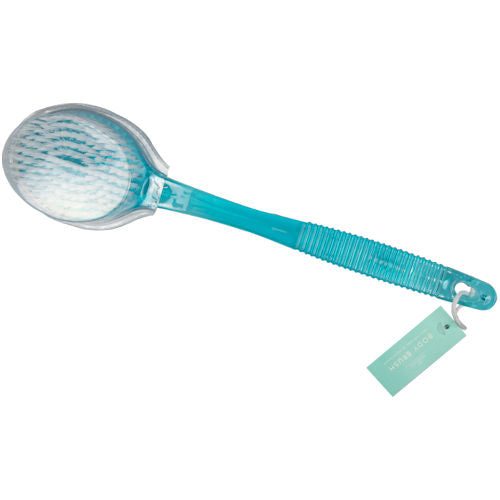 Pastel Body Brush Long Handle - Exfoliating Shower Bath Back Wash Scrubber Clean