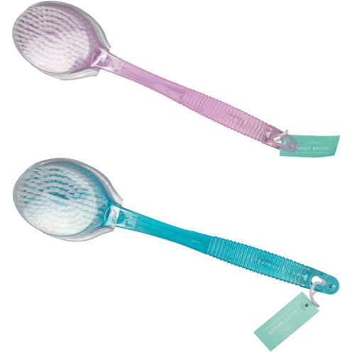 Pastel Body Brush Long Handle - Exfoliating Shower Bath Back Wash Scrubber Clean