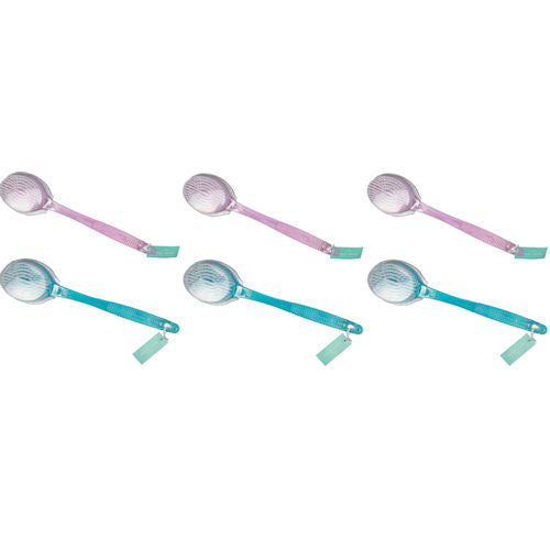 Pastel Body Brush Long Handle - Exfoliating Shower Bath Back Wash Scrubber Clean