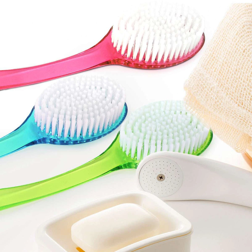 Long Handle Shower Brush - Self Back Scrubber Body Exfoliator for Bath Brushes