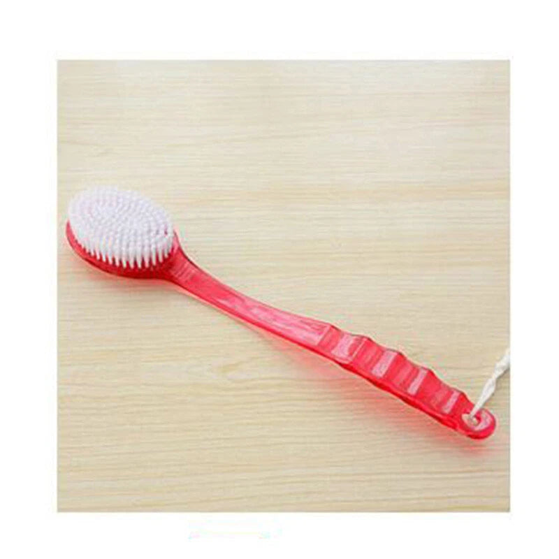 Portable Long Body Bath Shower Back Brush Scrubber Massager Skin Cleaning Tool