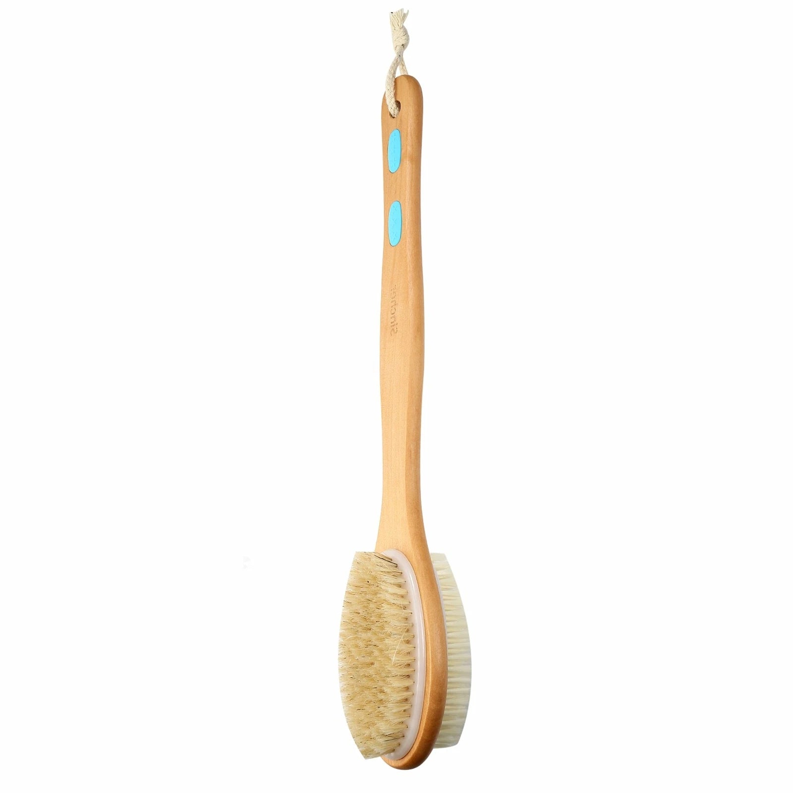 2pcs Long Body Bath Shower Brush Handle Back SPA Massage Exfoliating Brushes Set