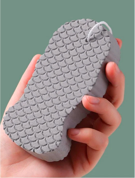 1/2 Exfoliating Body Sponge Bath Shower Scrubber Brush Wash Pad Dry Skin Remover