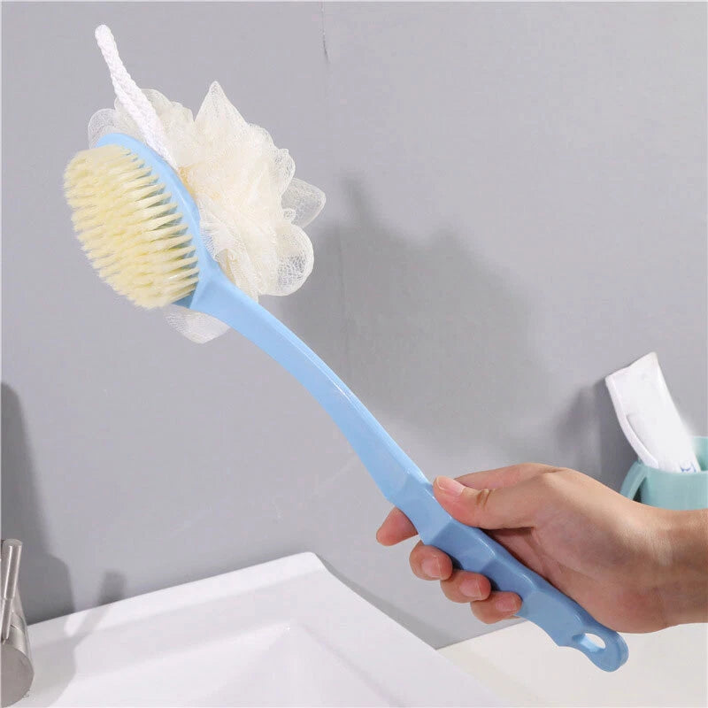 Long Handle Bath Brush Back Scrubber for Shower Loofah Sponge Body Back Brushes