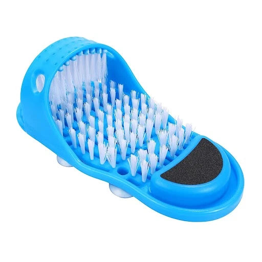 2 in 1 Foot Scrubber Brush Slipper Anti Slip Bath Shower Cleaner Feet Massage