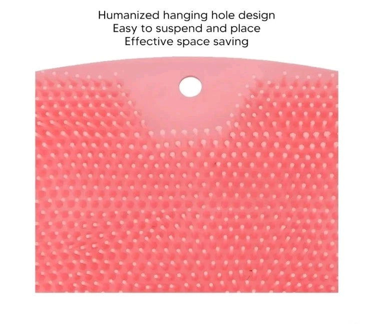 Non-Slip Shower Foot Massager Scrubber Mat Feet Washer Back Body Bath Brush Pad