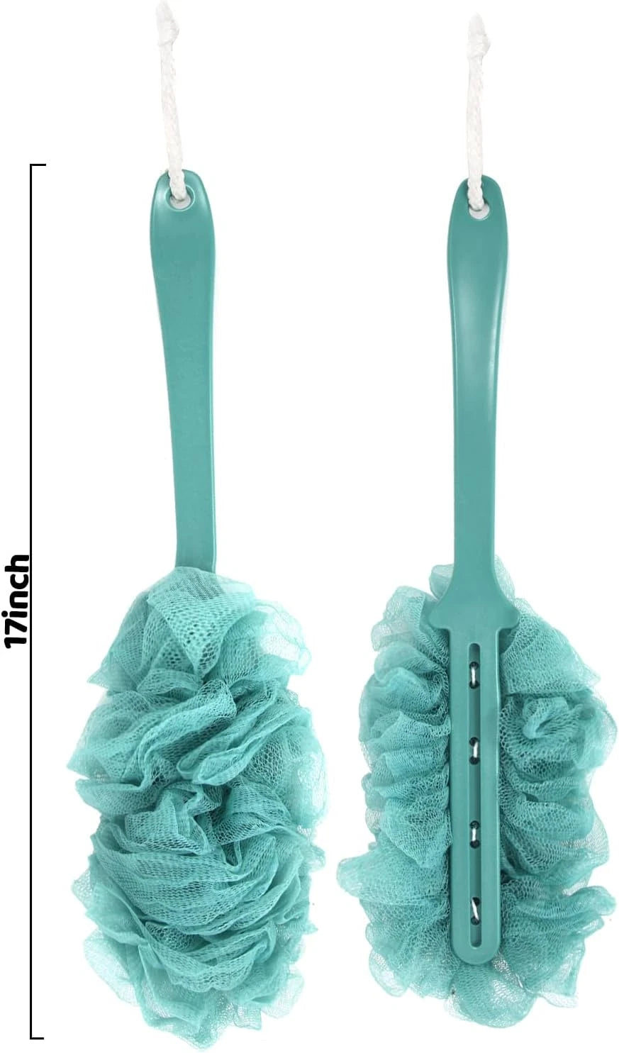 Back Scrubber for Shower, Loofah on a Stick as Shower Brush Exfoliating Bo