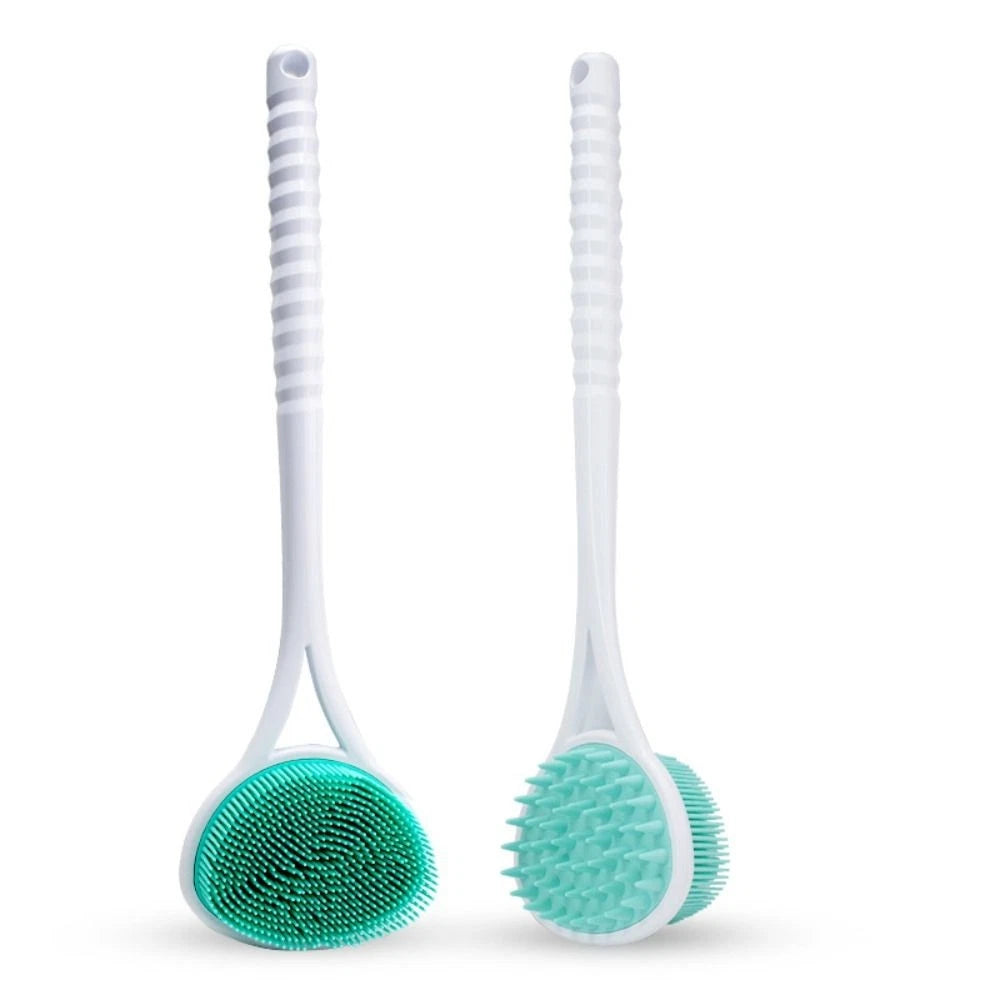 Comfortable Bath Soft Back Brush Double-sided Skin Massager  Lazy