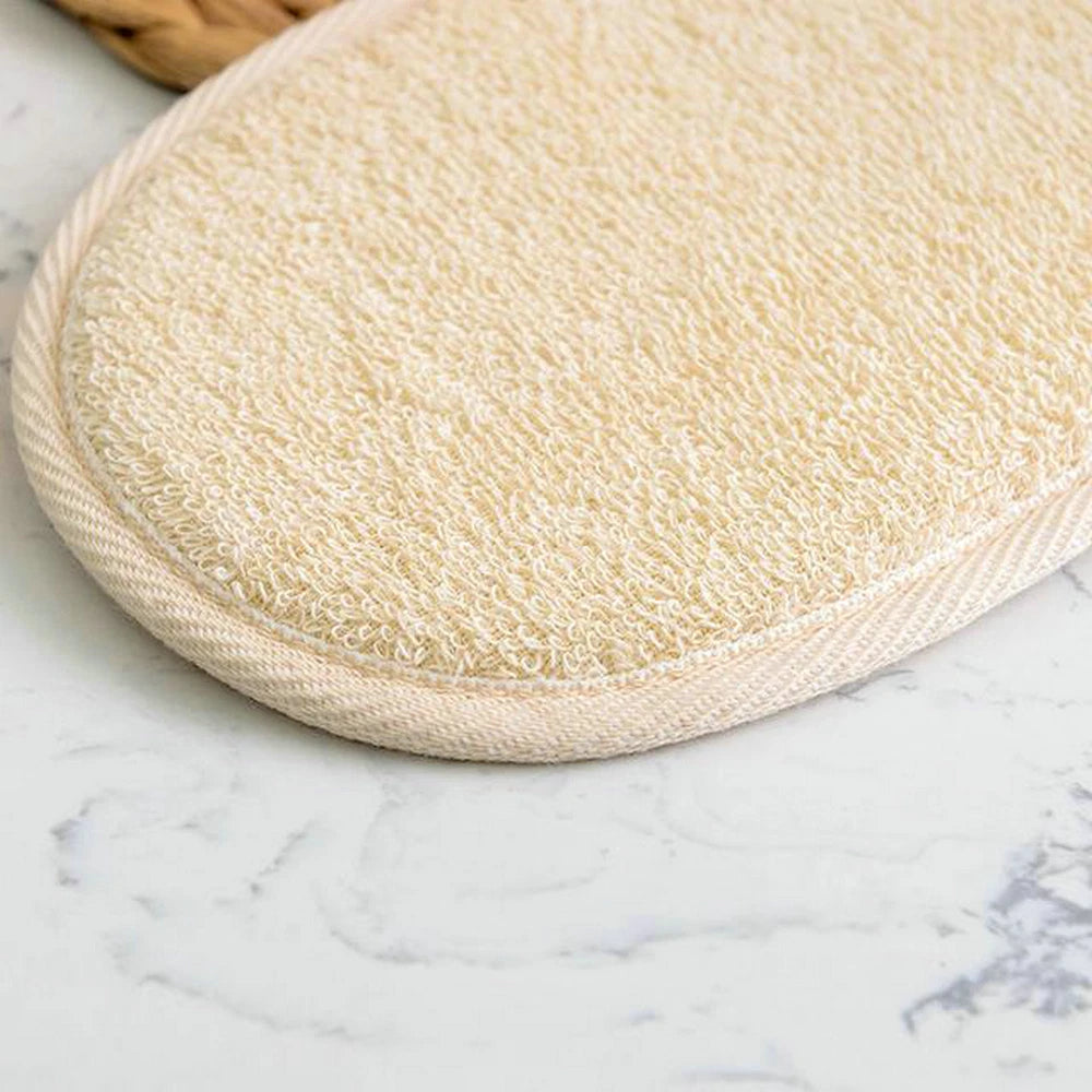 1-5X Body Scrubber Brush Exfoliating Natural Loofah Pad Luffa Bath Shower Sponge