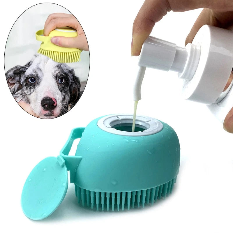 Bathroom Bath Massage Gloves Brush Soft Safety Silicone Pet Accessories