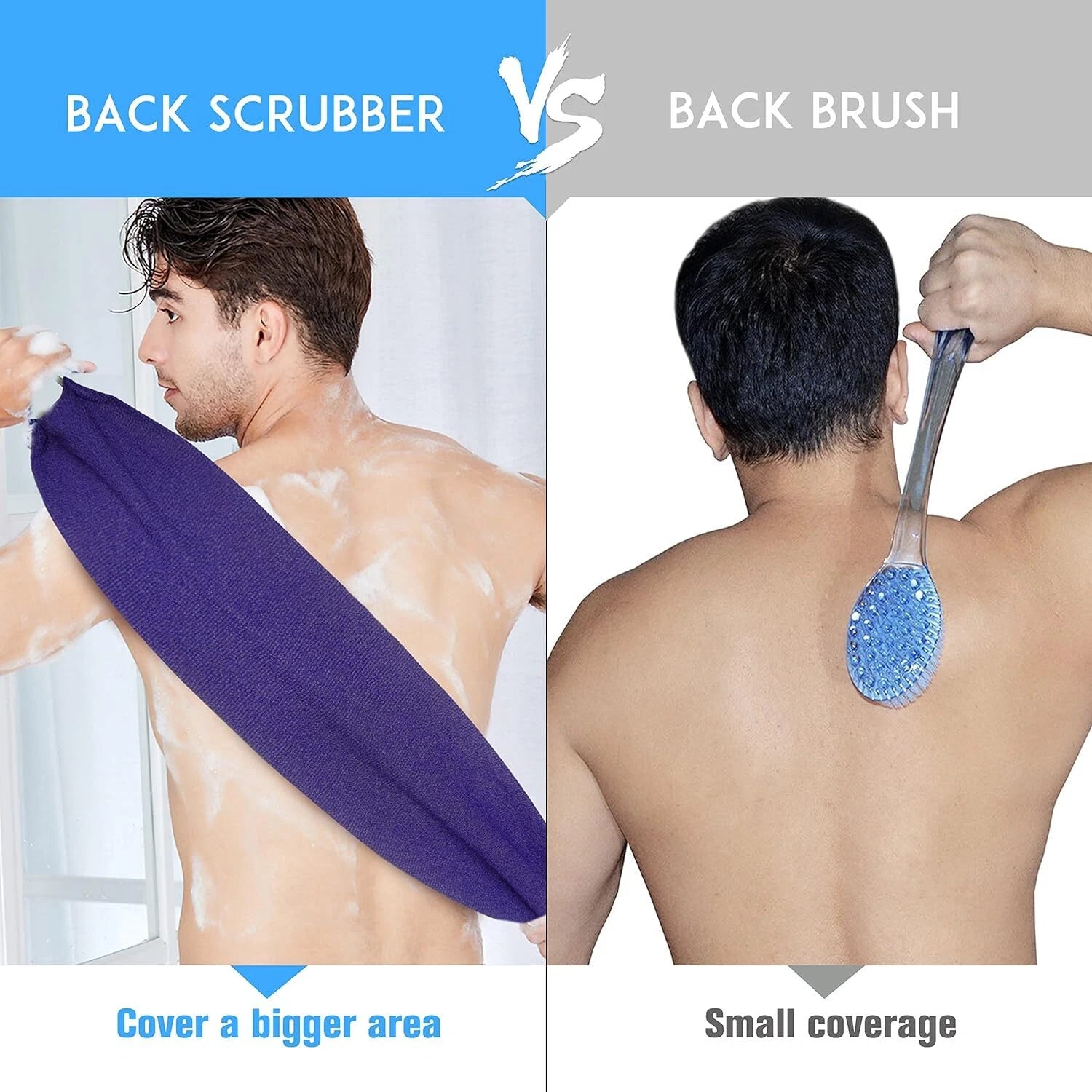 EvridWear Exfoliating Back Scrubber for Shower Bath Shower Spa Skin One Size