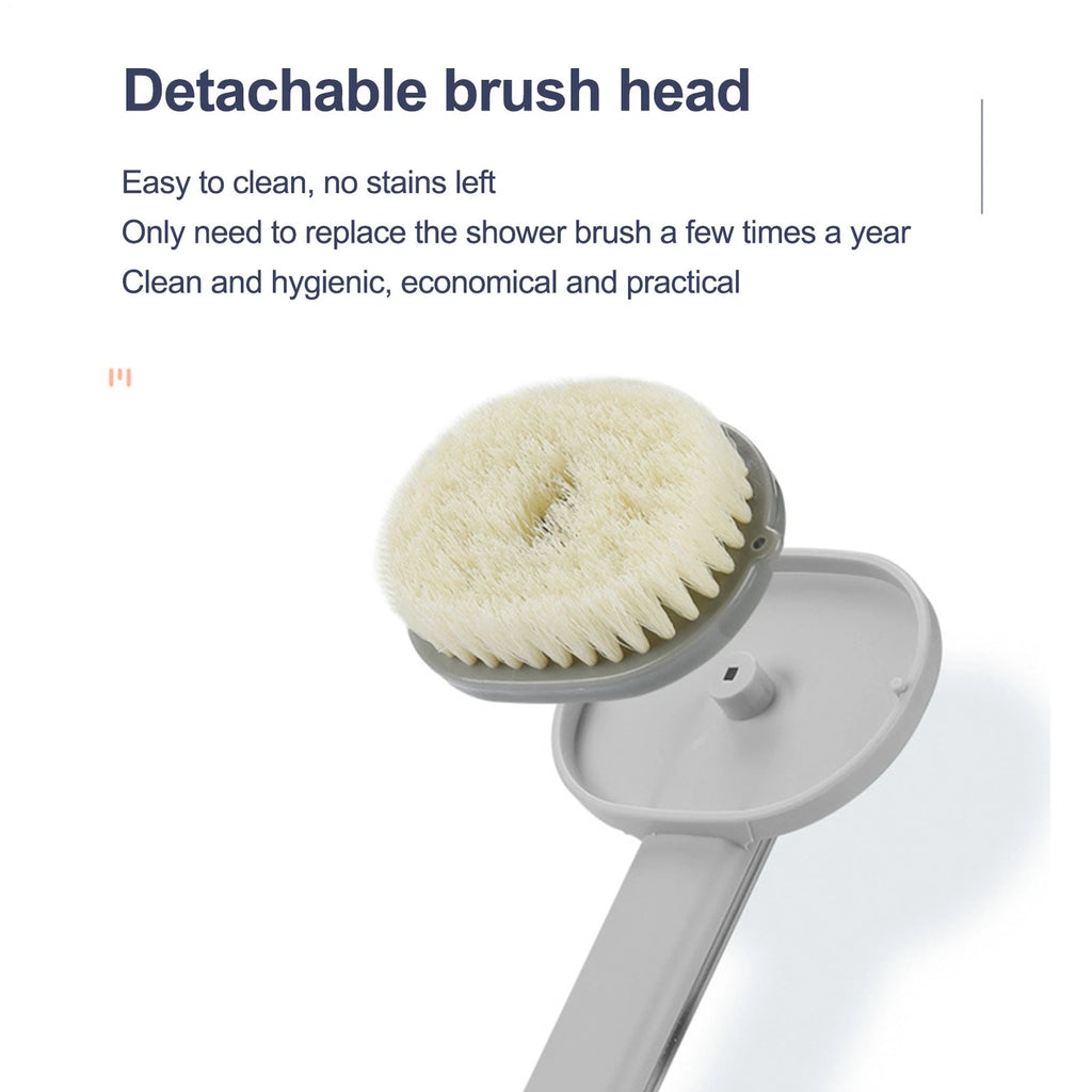 Body Back Bath Brush For Shower With Long Handle Back Washer Scrubber Suitable