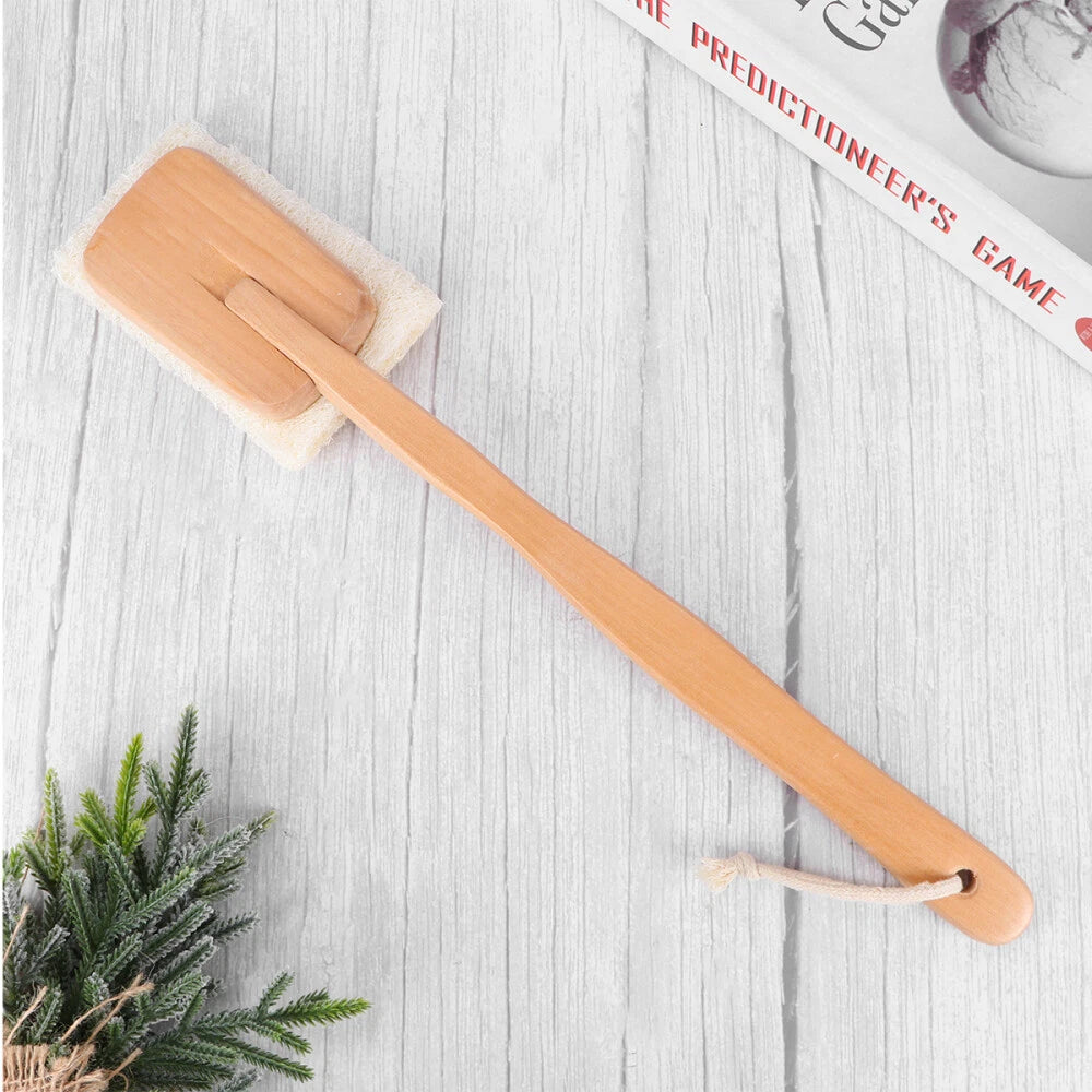Loofer Shower Brush Exfoliating Body Natural Loofah Skin Cleansing