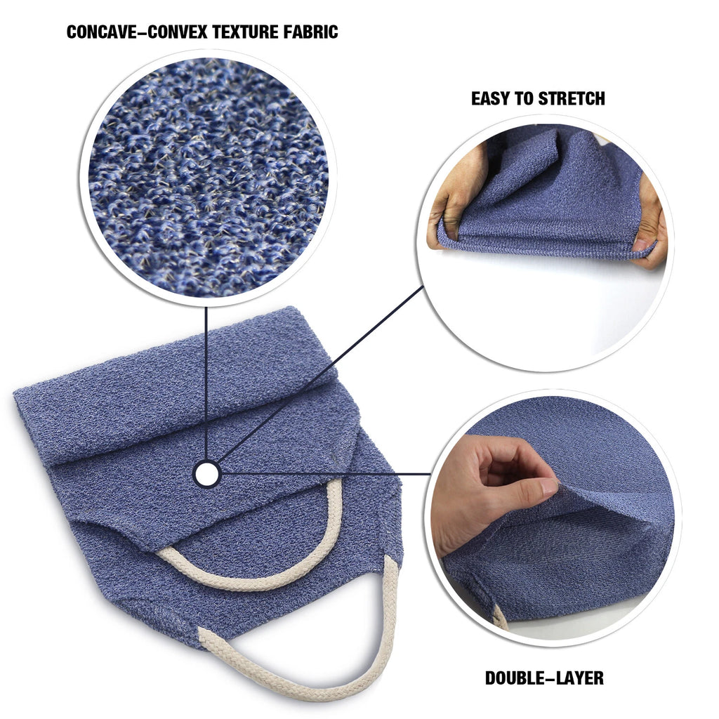 EvridWear Exfoliating Back Scrubber for Shower Bath Shower Spa Skin One Size