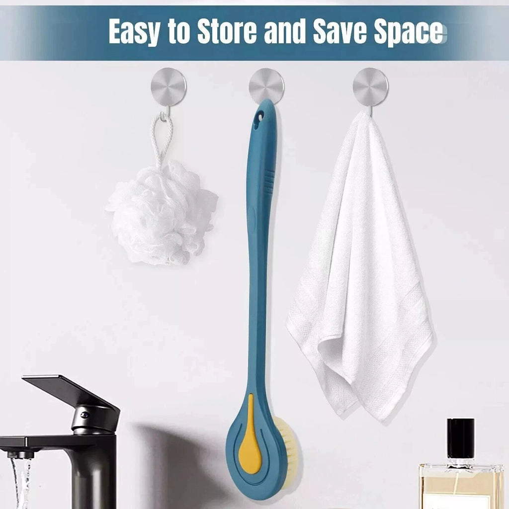 ✅ Long Handle Bath Brush Loofah Shower Sponge Long Handle Back Scrubber 14.7''