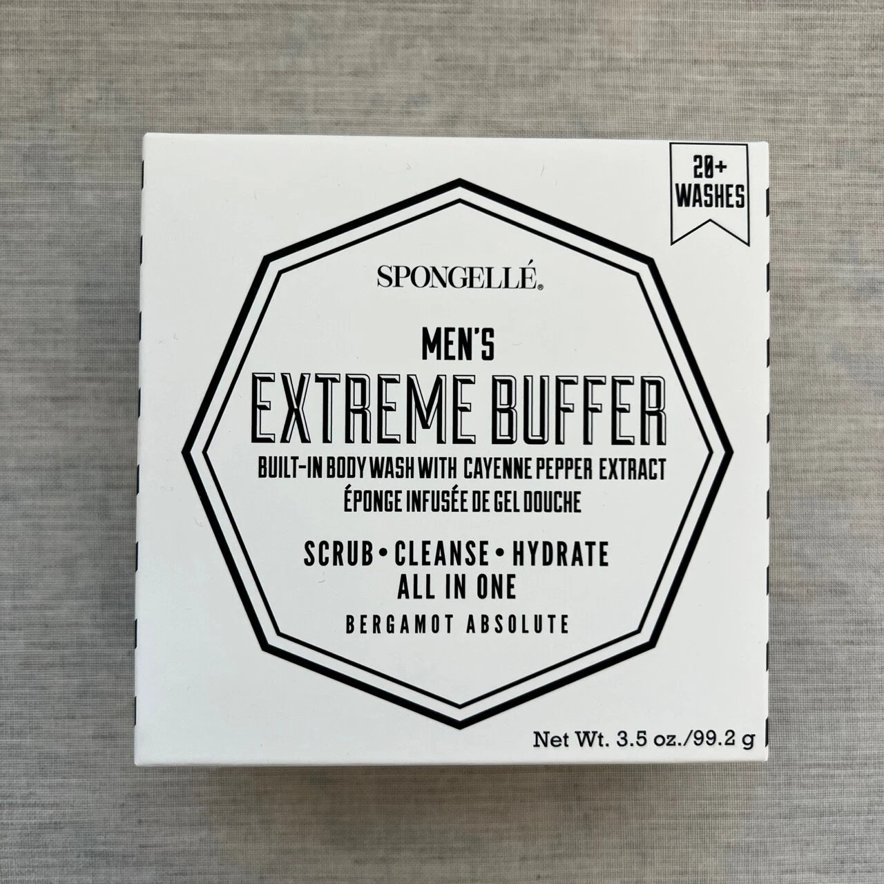 Spongelle Multi-Use Body Wash Infused Buffer  - Mens Womens - Super Supreme Pedi