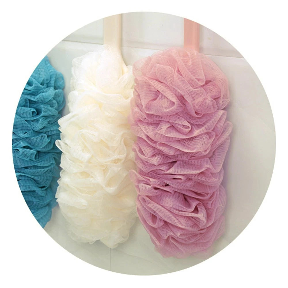 2 Pcs Rub The Back Bath Flowers Body Brush Exfoliator Scrubber Brushes