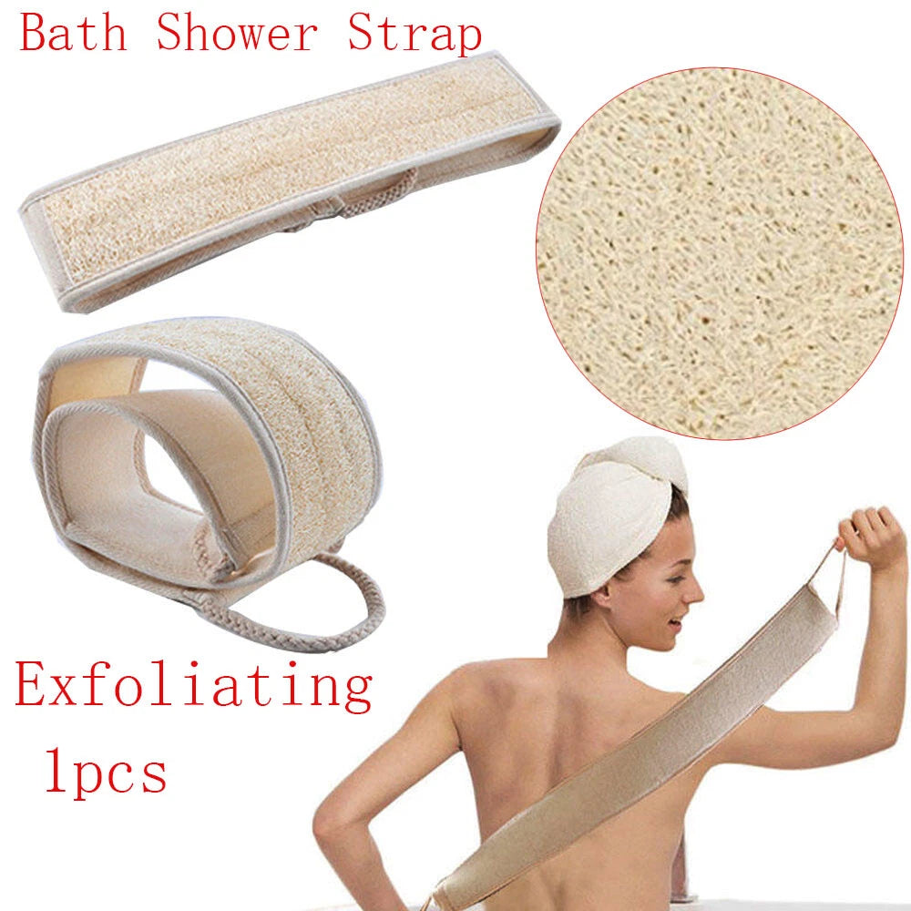 Exfoliating Loofah Loofa Back Strap  Bath Shower Body Sponge Scrubber Brush'