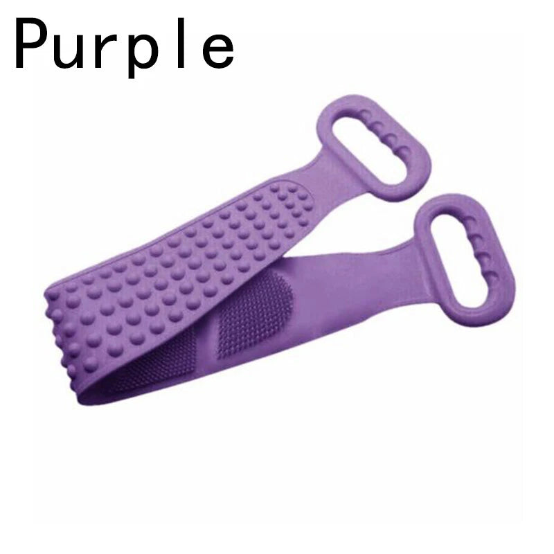 Body Cleaning Double Sided Back Scrubber Bath Silicone Body Brush Back I