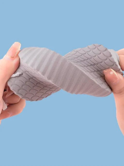 1/2 Exfoliating Body Sponge Bath Shower Scrubber Brush Wash Pad Dry Skin Remover