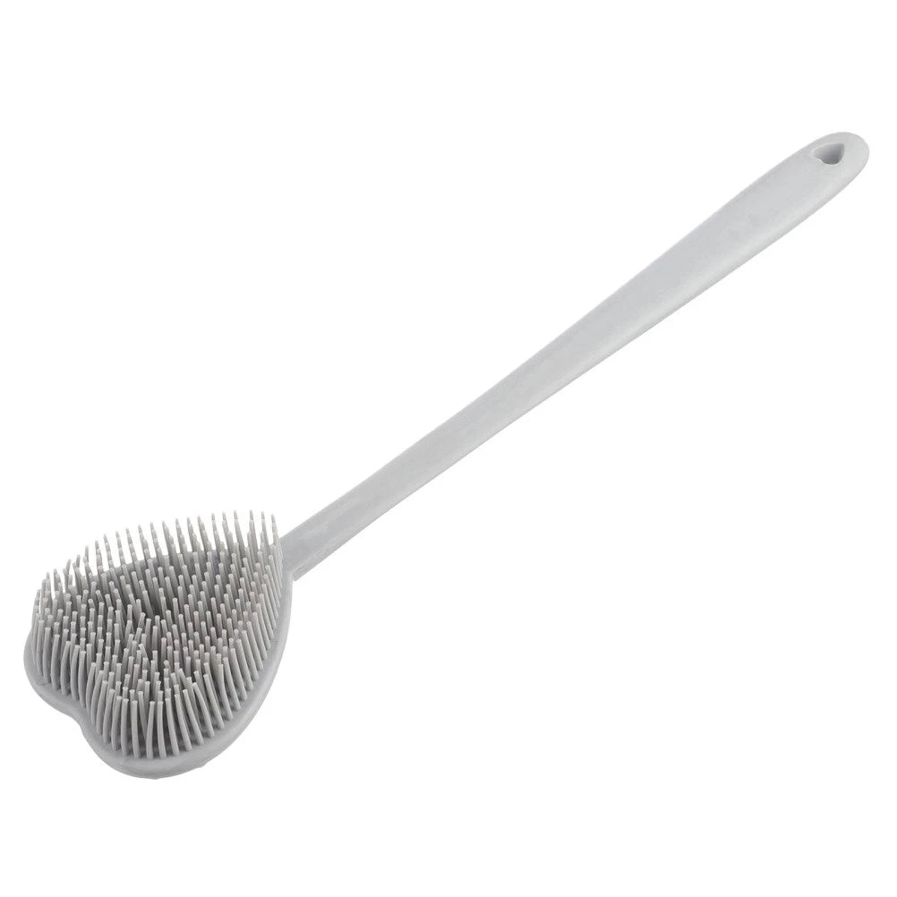 Heart-shaped Bath Brush Body Exfoliator Silicone Bathing Scrubber
