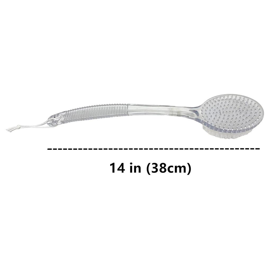 14" Exfoliating Back Scrub, Shower Bath Body Brush Scrubber & Massager