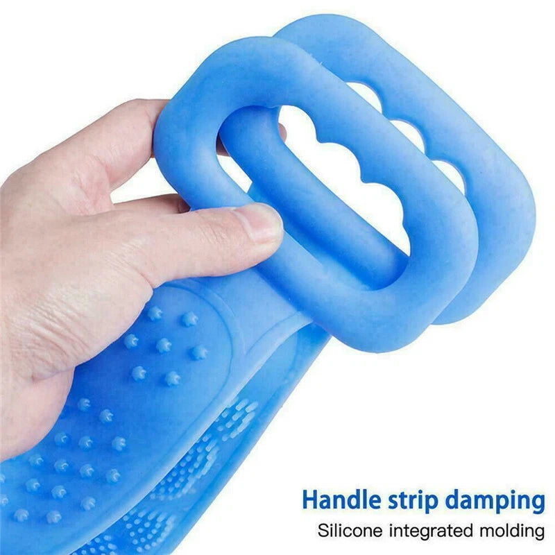 Silicone Body Back Cleaning Brush Scrubber Massage Bath Belt Exfoliating Tools