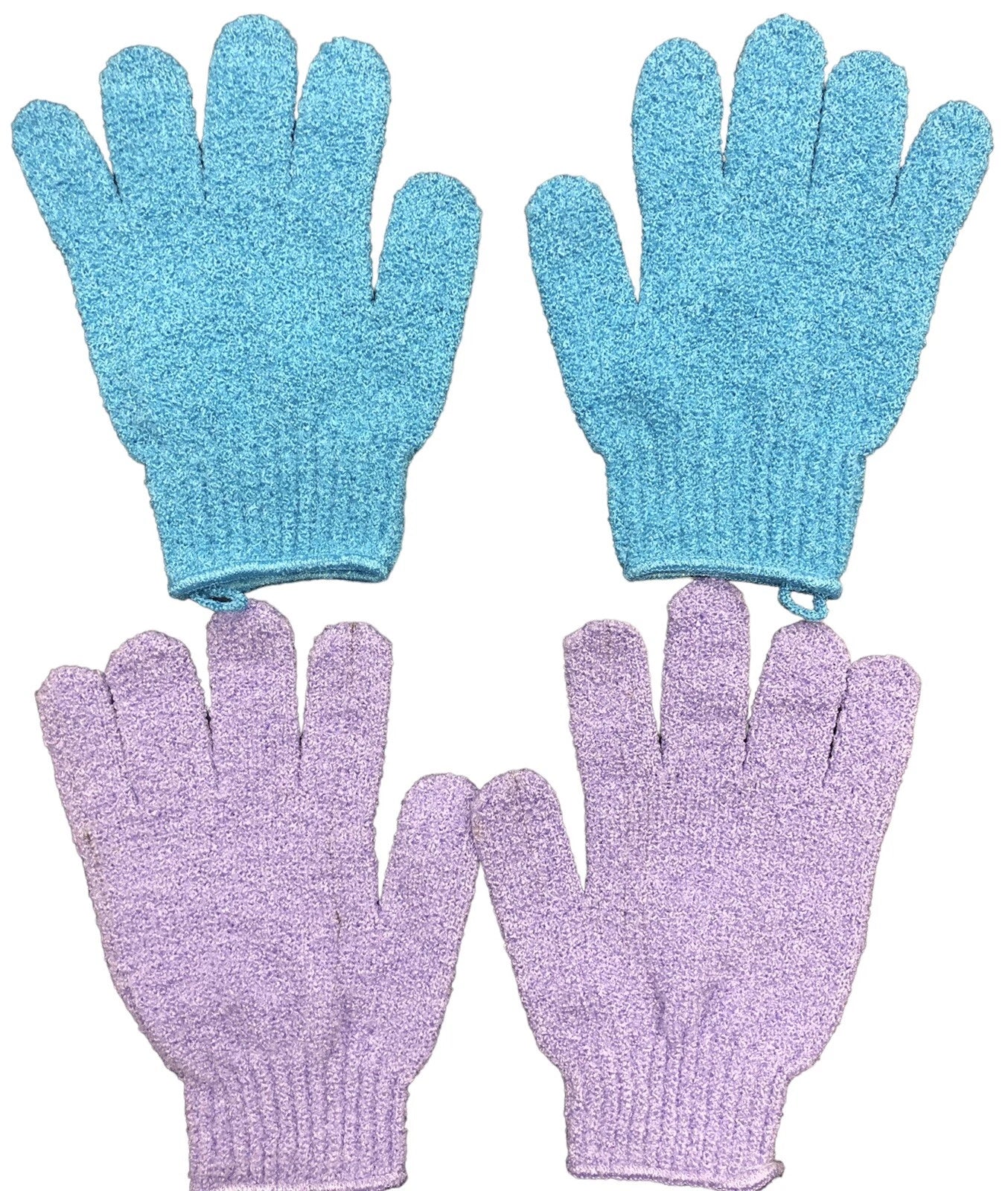 Exfoliating Spa Bath Gloves Shower Soap Clean Hygiene Body Scrub Loofah (2 Pair)