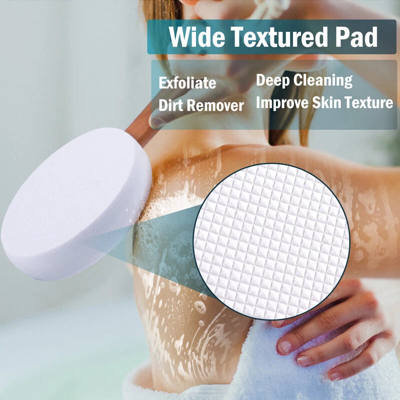 17.9" Long Handle Lotion Applicator Brush for Your Back Fits Tanning Skin Cream
